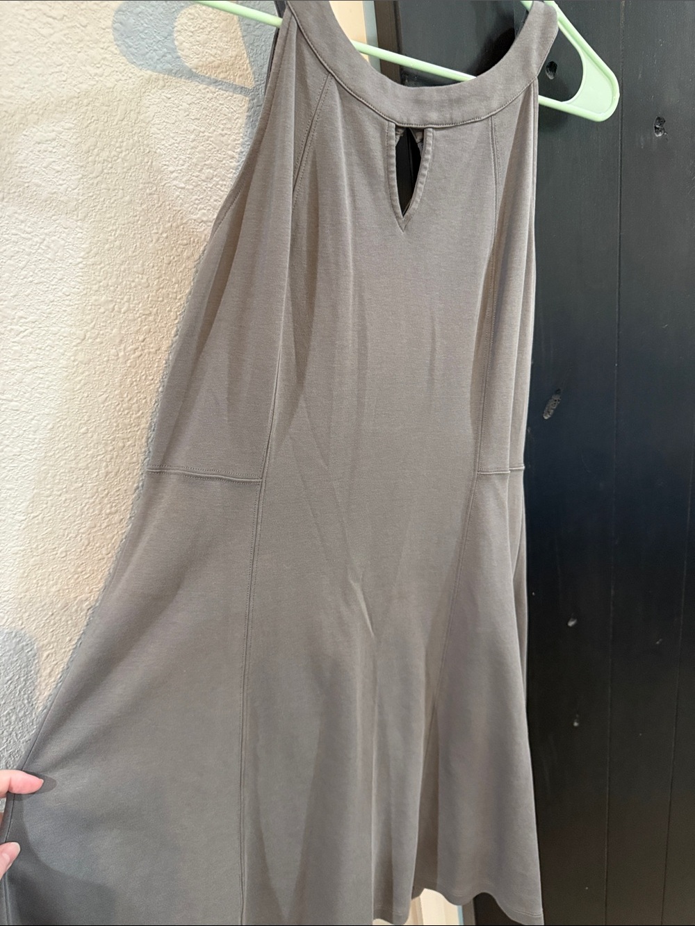 New York & Company Taupe Midi Dress